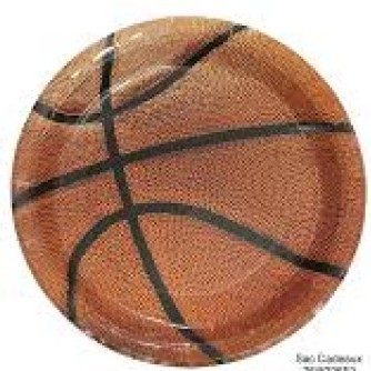 ‎basketball themed paper plates