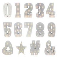 led wooden numbers