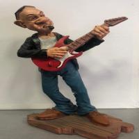 ceramic painted musician