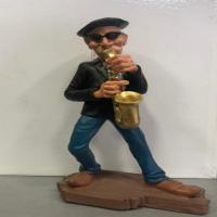 ceramic painted musician