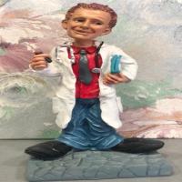 ceramic painted doctor