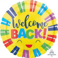 welcome back colorful stripes