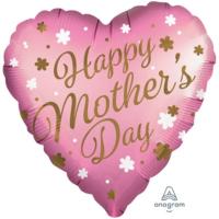 happy mothers day pink heart
