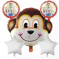 happy birthday monkey 5 pcs