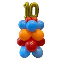 set of balloons and numbers