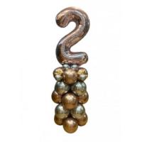 set of balloons rose gold