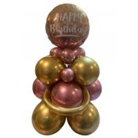 small set of rose gold balloons 