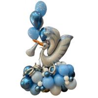  set of balloons baby boy with swan