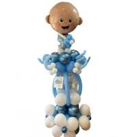  set of balloons baby boy with clear balloon