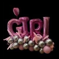 girl in big letter