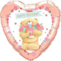 happy birthday bear in heart