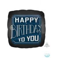 happy birthday matte black
