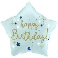 happy birthday white star