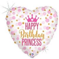 happy birthday princess heart