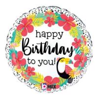 happy birthday tropical toucan