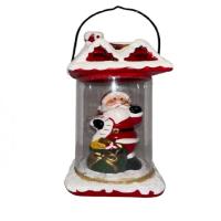  santa in lantern