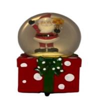 santa in globe