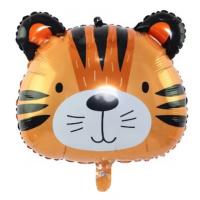 cartoon animal foil balloon - tiger