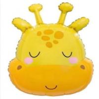cartoon animal foil balloon - giraffe head