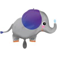 cartoon animal foil balloon - elephant