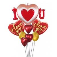 5pcs valentine's day balloon set