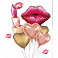 6pcs valentine's day balloon set